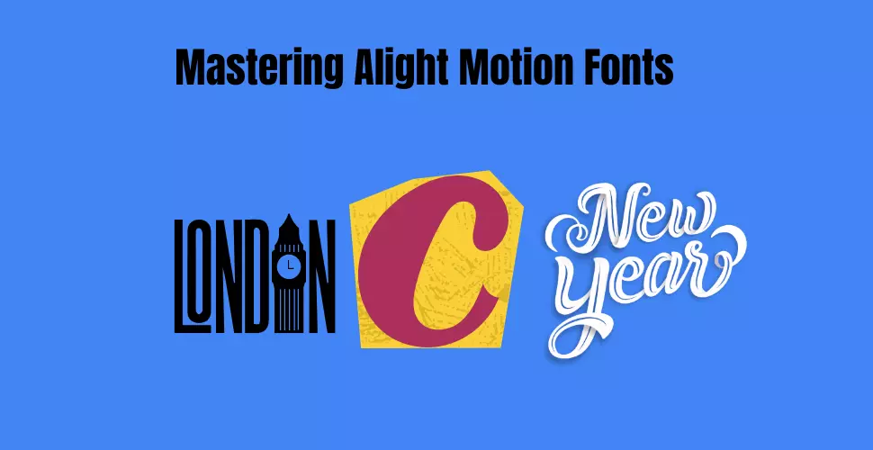alight motion fonts