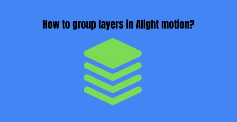How to group layers in Alight motion?