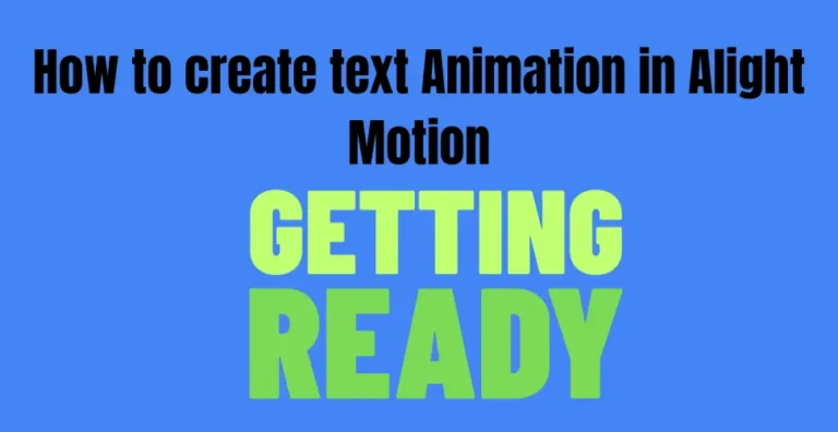 How to create text animation in Alight Motion? For Beginners