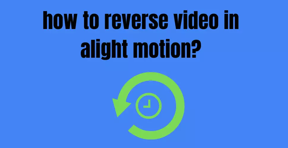 how to reverse video in alight motion