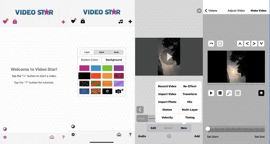 video star interface